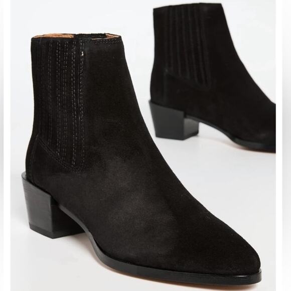 rag & bone ICON Rover Black Suede Bootie - Picture 2 of 14